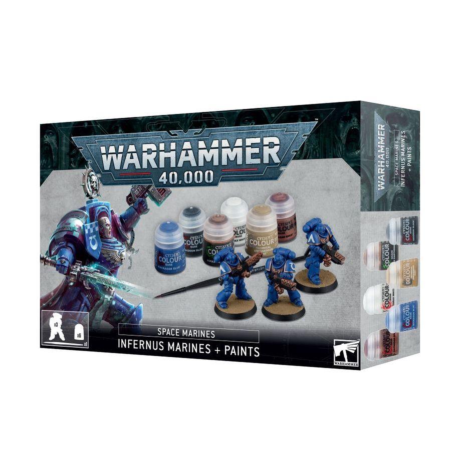 Warhammer 40,000 : Space Marines Infernus Marines + Paints - 1UP