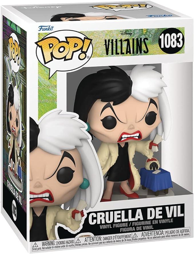 Funko Pop ! Disney Villains : Cruella De Vil (1083) - 1UP