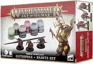 Warhammer Age Of Sigmar : Orruk Warclans Gutrippaz + Paint Set (ENG) - 1UP