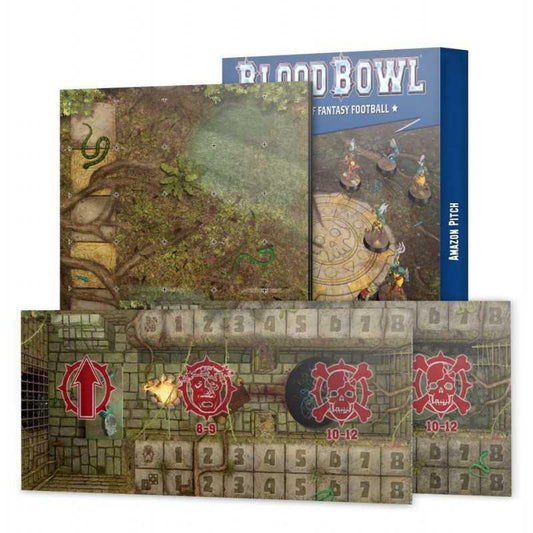 Blood Bowl : Amazon Pitch Double - Sided Pitch And Dugouts (ENG) - 1UP