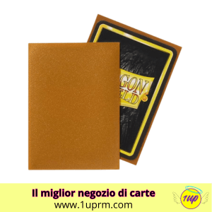 Dragon Shield Matte Sleeves - Gold (100 Sleeves) - 1UP