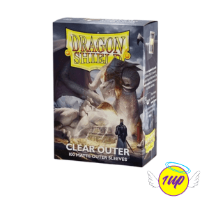 Dragon Shield Matte Outer Sleeves - Clear Outer (100 Sleeves) - 1UP