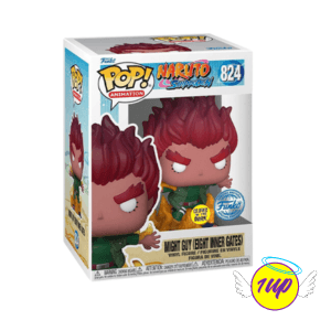 Funko Pop ! Naruto Shippuden : Might Guy (Eight Inner Gates) (824) Glows In The Dark Special Edition - 1UP