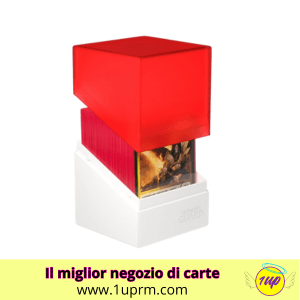 Boulder Deck Case 100+ Synergy Red / White (Ultimate Guard) - 1UP