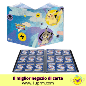 Ultra Pro Album Raccoglitore 180 Carte 10 Fogli 9 Tasche – Pikachu & Mimikyu - 1UP