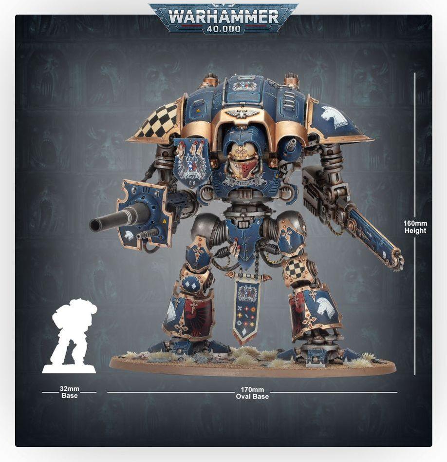 Warhammer 40,000 : Imperial Knights Knight Questoris (Cavaliere Paladin) - 1UP