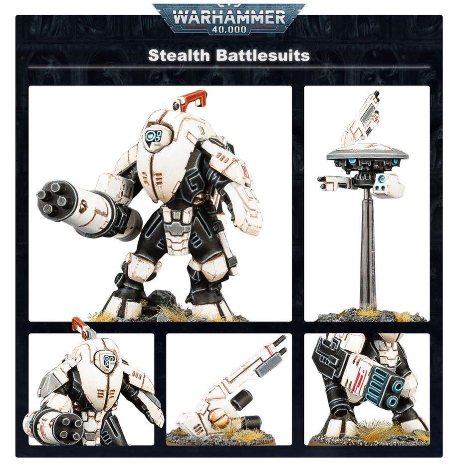 Warhammer 40,000 : T'Au Empire Stealth Battlesuits (ENG) - 1UP