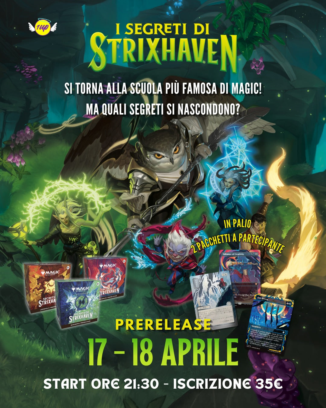 MTG Prerelease Secrets Of Strixhaven : Venerdì 17 & Sabato 18 Aprile 21:30