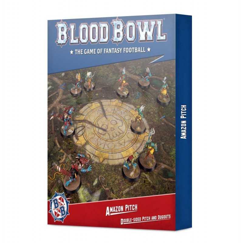 Blood Bowl : Amazon Pitch Double - Sided Pitch And Dugouts (ENG) - 1UP
