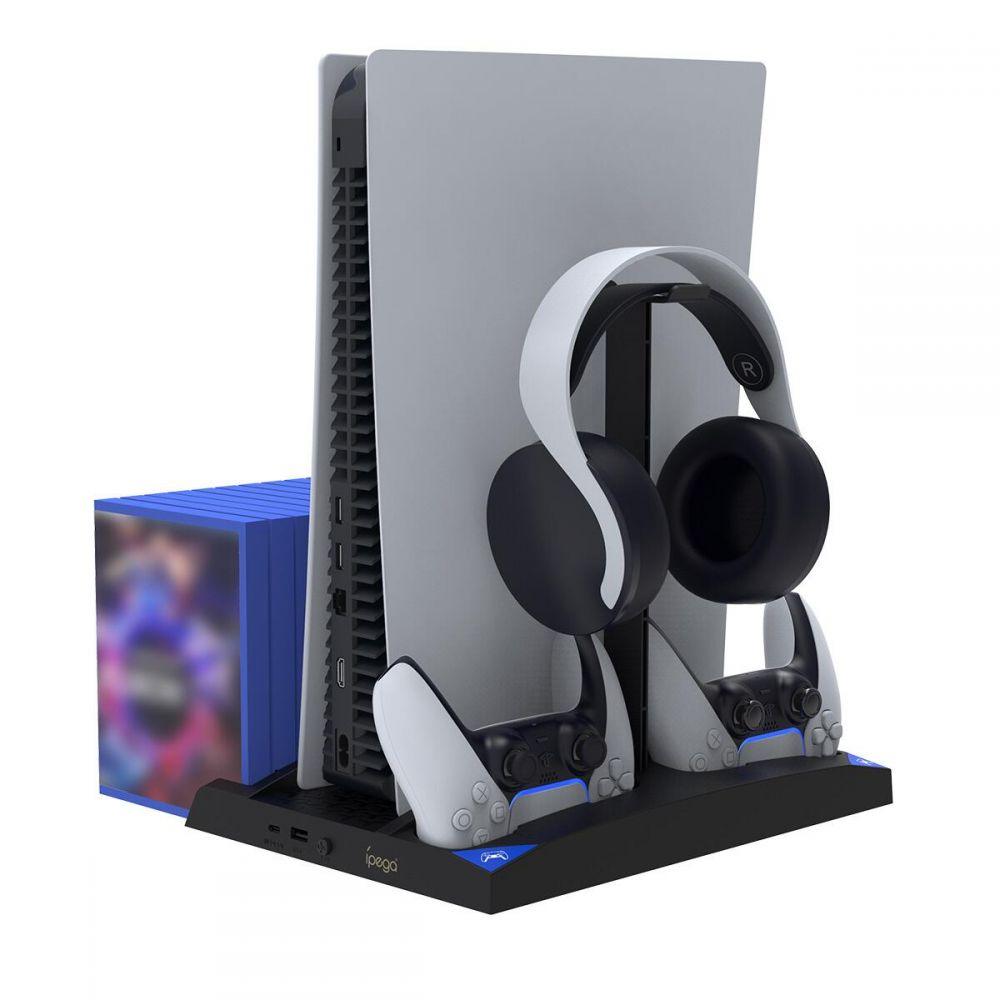 Stazione ricarica multifunzione PG-P5013 con ventola per controller PS5 - 1UP