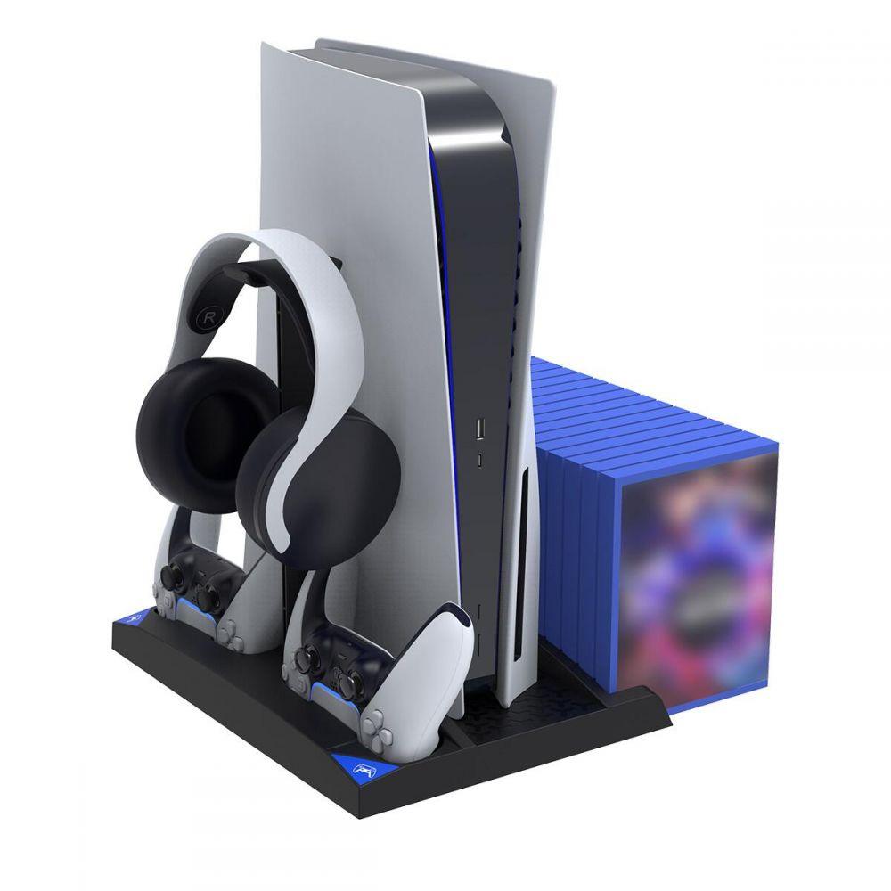 Stazione ricarica multifunzione PG-P5013 con ventola per controller PS5 - 1UP