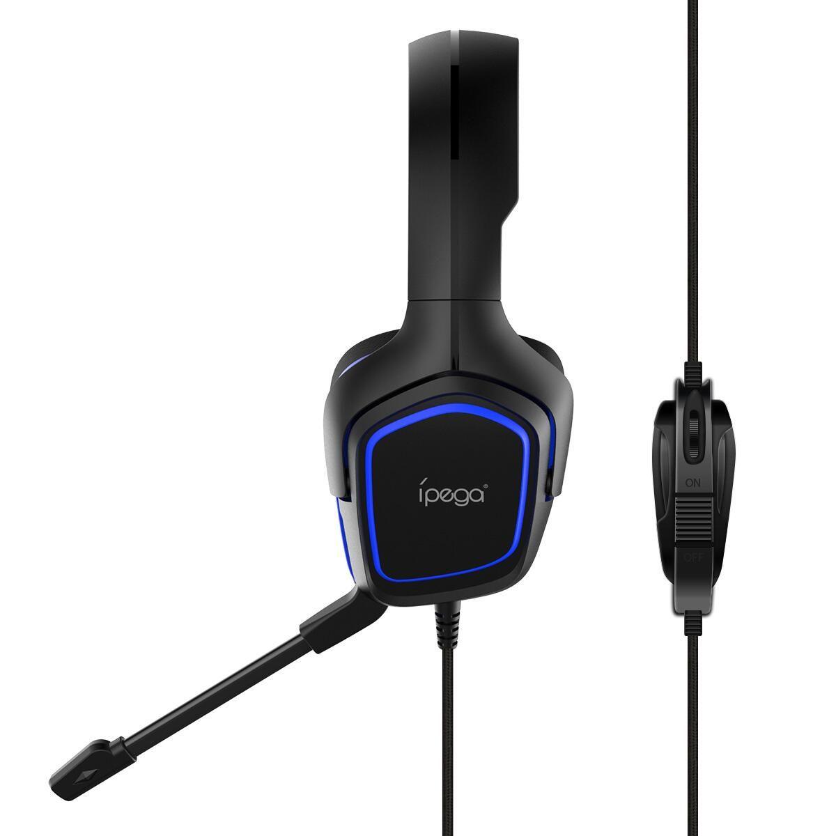 Cuffie cablate blu PG-R006B per PS4/XBOX/Switch/PC - 1UP
