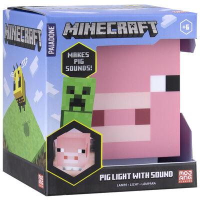 Lampada Minecraft Maialino With Sound - 1UP
