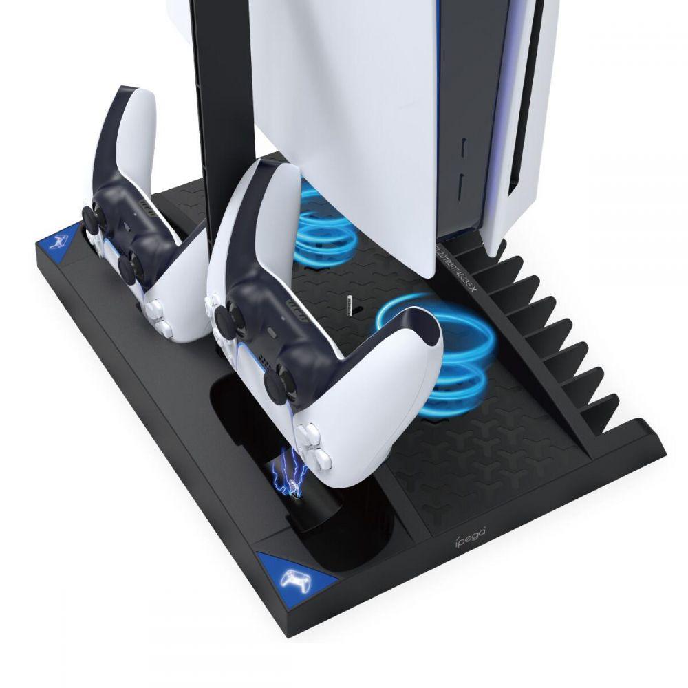 Stazione ricarica multifunzione PG-P5013 con ventola per controller PS5 - 1UP