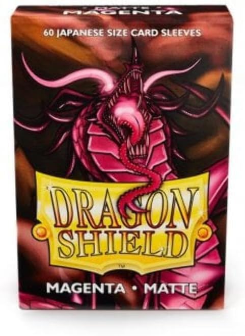 Dragon Shield Small Sleeves - Japanese Matte Magenta (60 Sleeves)