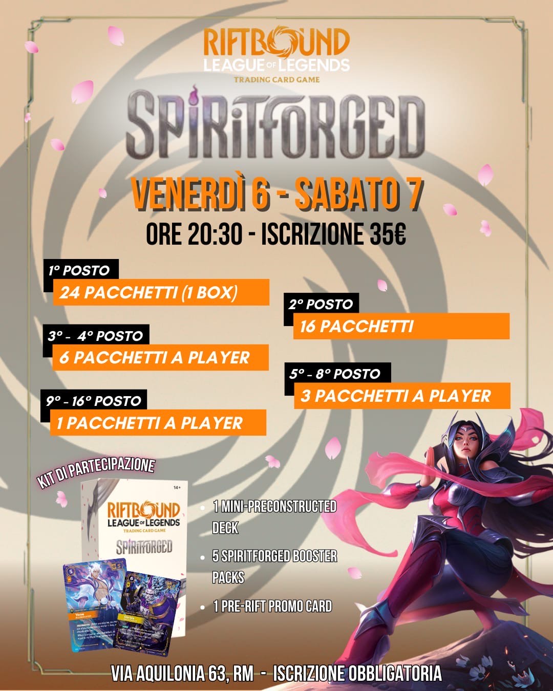Riftbound: League of Legends TCG – Spiritforged (Evento) | Sabato 7 ore 20:30