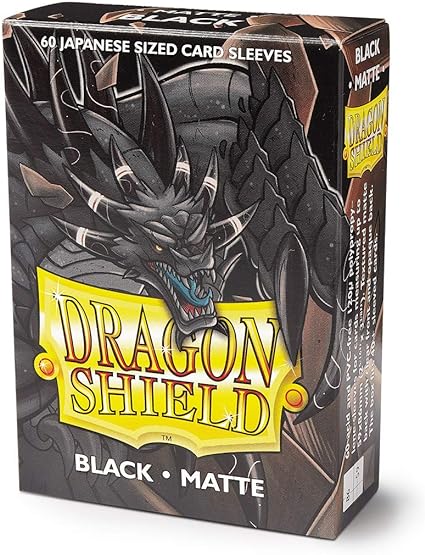 Dragon Shield Small Sleeves - Japanese Matte Black (60 Sleeves)