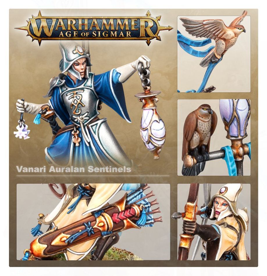 Warhammer Age Of Sigmar : Lumineth Realm - Lords Vanari Auralan Sentinels (ENG)