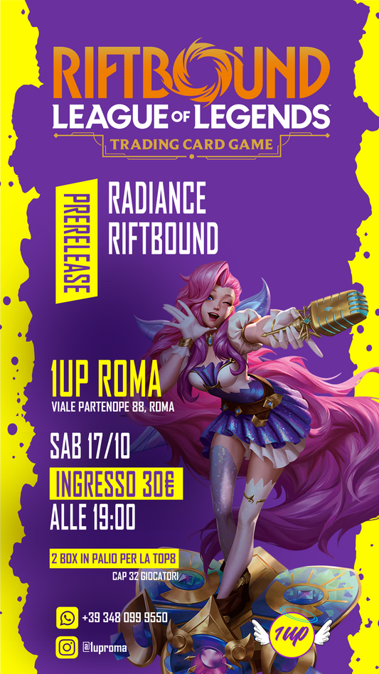 Riftbound: League of Legends TCG : Radiance (Evento) Venerdì 16/10 e Sabato 17/10