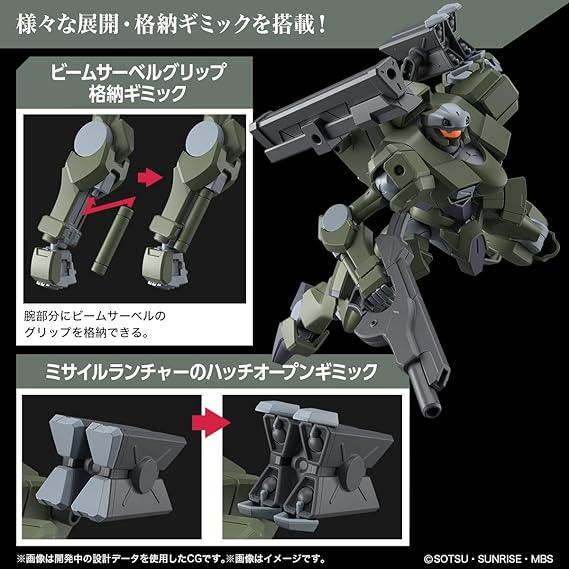 Bandai Model Kit Gundam The Witch From Mercury - HG 1/44 Zowort Heavy - 1UP