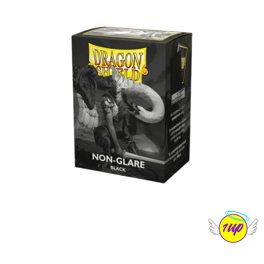 Dragon Shield Matte Non-Glare Sleeves : Black (100 Sleeves)