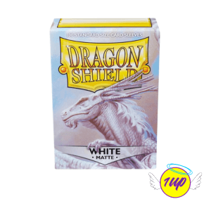 Dragon Shield Matte Sleeves - White (100 Sleeves) - 1UP