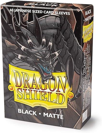 Dragon Shield Small Sleeves - Japanese Matte Black (60 Sleeves) - 1UP