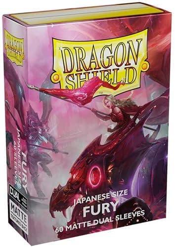 Dragon Shield Small Sleeves - Japanese Matte Dual Fury (60 Sleeves) - 1UP