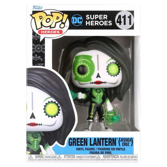 Funko Pop ! DC Super Heroes : Green Lantern (Jessica Cruz) (411) - 1UP