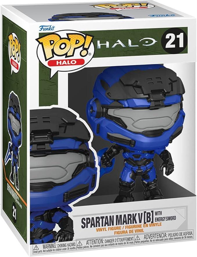 Funko Pop ! Halo : Spartan Mark V [ B ] With Energy Sword (21) - 1UP