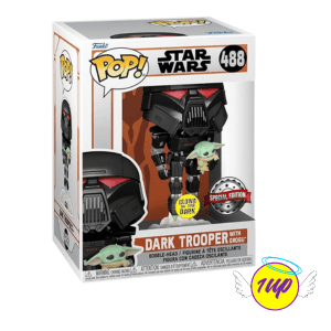Funko Pop ! Star Wars : Dark Trooper With Grogu (488) - 1UP