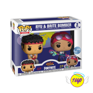 Funko Pop ! Street Fighter Fortnite : Ryu With Brite Bomber (2 Pack) - 1UP