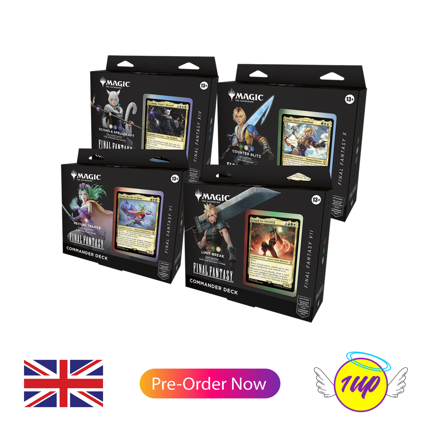 Magic The Gathering : Final Fantasy Commander Deck x 4 (ENG)