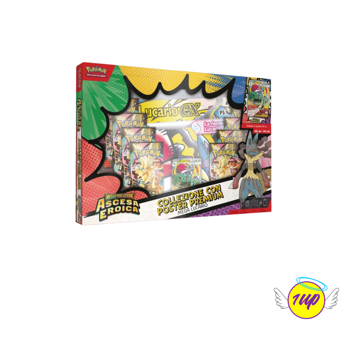 Pokemon Collezione Con Poster Premium Mega Lucario-Ex