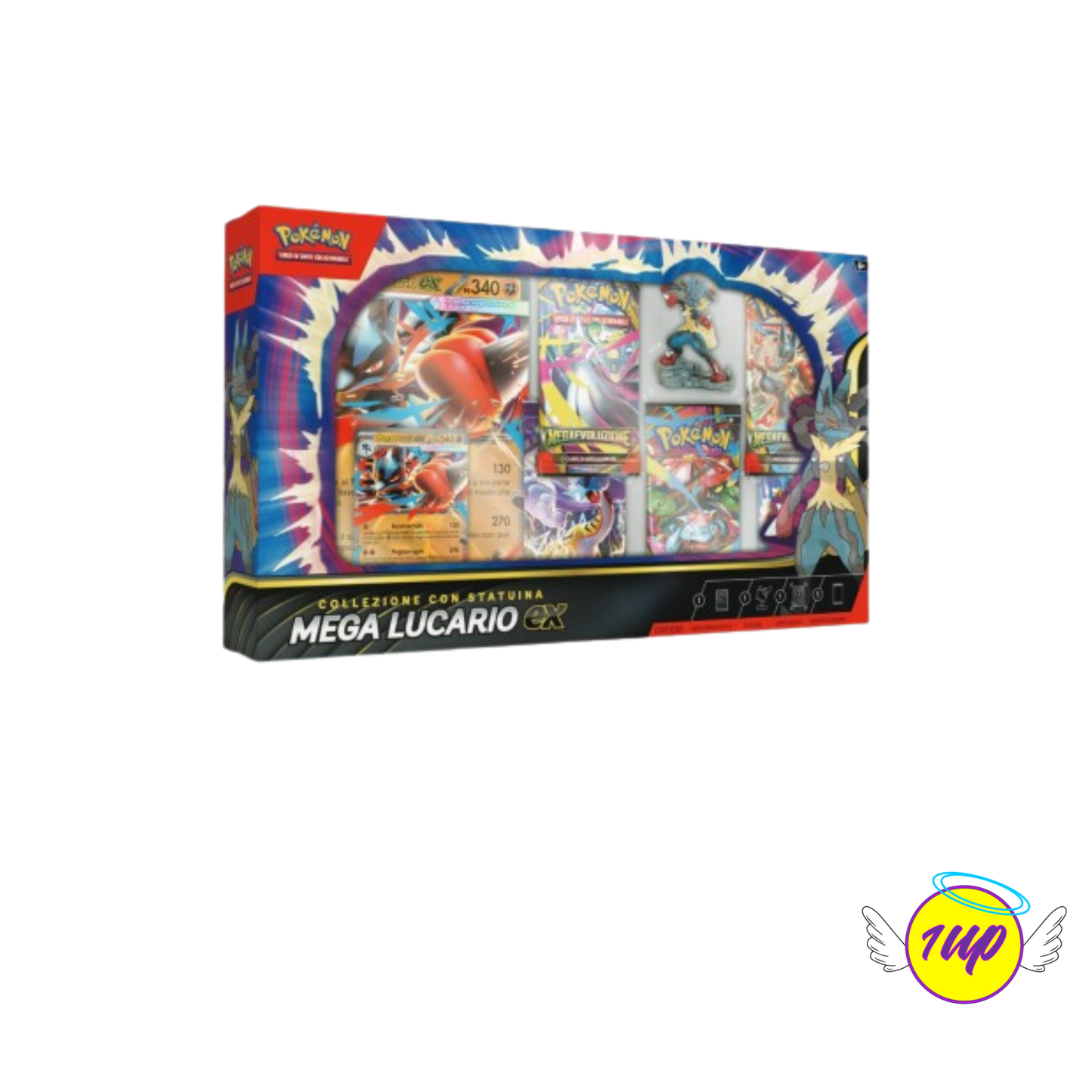 Pokemon:  Collezione con Statuina : Mega Lucario Ex (ITA)