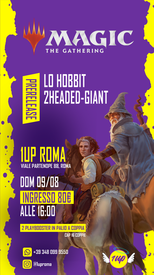 MTG Prerelease The Hobbit  Two-Headed Giant : Domenica 09/08