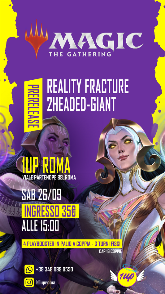 MTG Prerelease Reality Fracture  Two-Headed Giant : Sabato 26/09 Ore 15:00