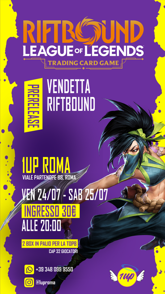 Riftbound: League of Legends TCG – Vendetta (Evento) | Venerdì 24/07 - Sabato 25/07