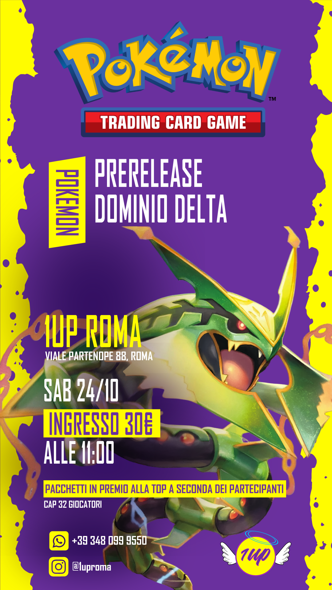 Biglietto Prerelease Pokémon TCG : Dominio Delta Sabato 24/10