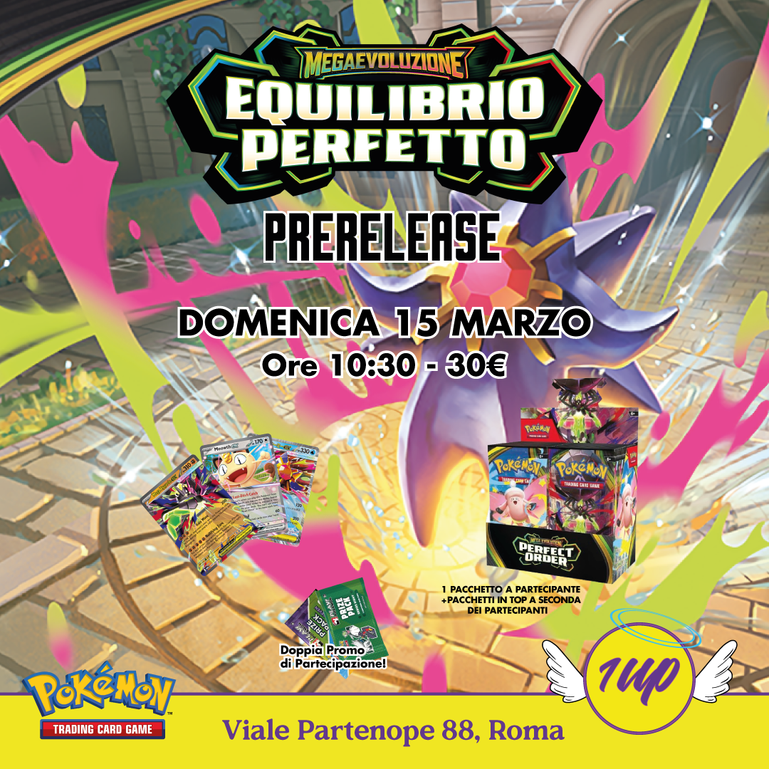 Biglietto Prerelease Pokémon TCG – MegaEvoluzione: Equilibrio Perfetto