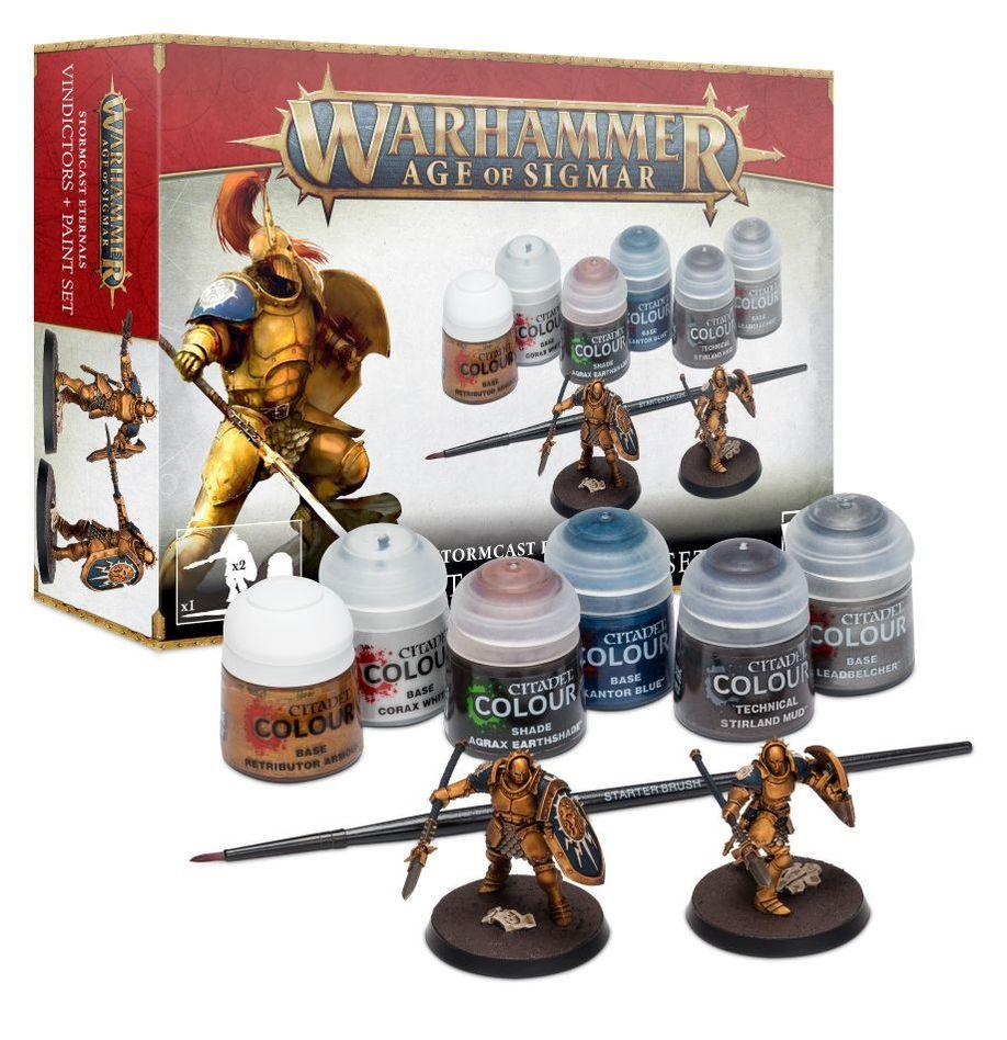 Warhammer Age Of Sigmar : Stormcast Eternals Vindictors + Paint Set (ENG) - 1UP