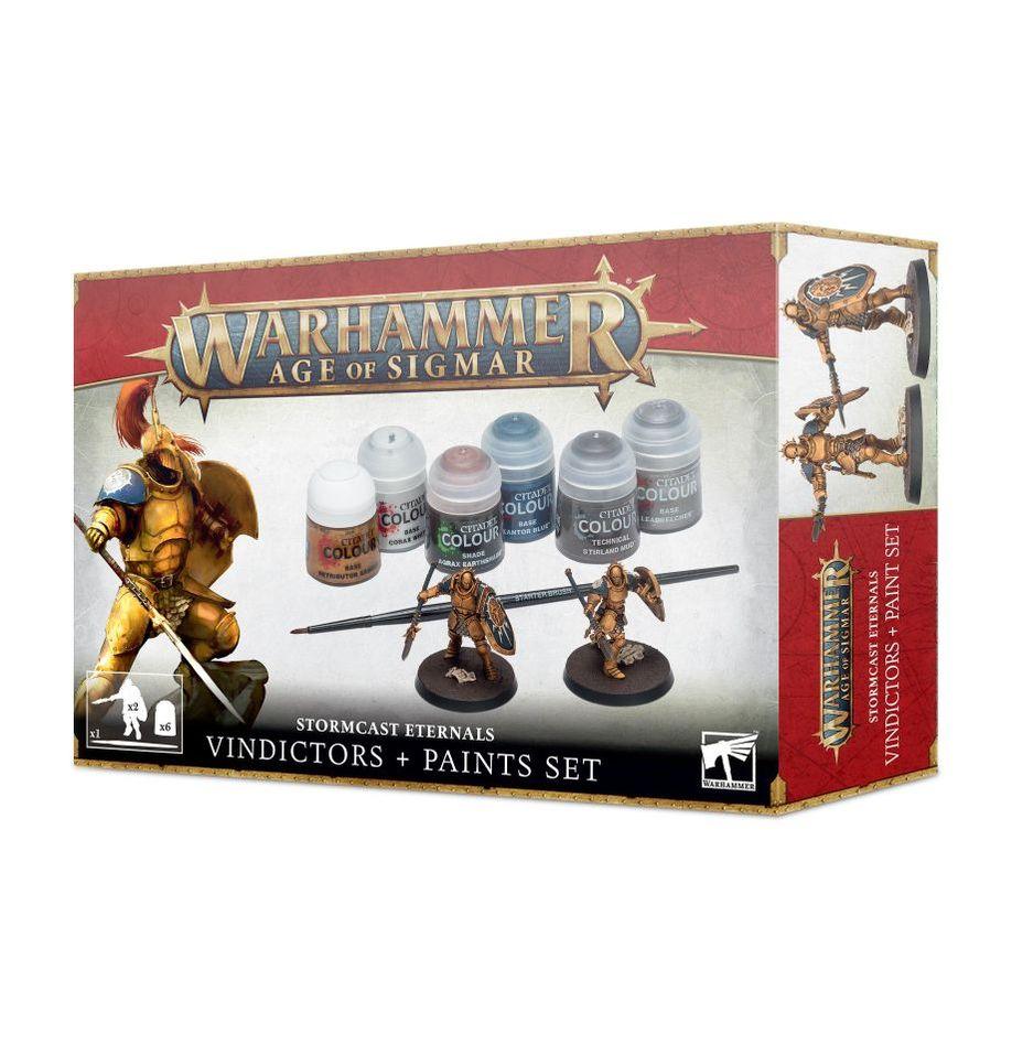 Warhammer Age Of Sigmar : Stormcast Eternals Vindictors + Paint Set (ENG) - 1UP