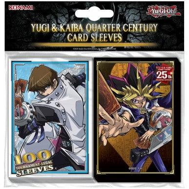Yu-Gi-Oh ! Small Sleeves - Japanese Size Yugi & Kaiba Quarter Century ( Konami ) (100 Sleeves) - 1UP
