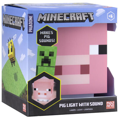 Lampada Minecraft Maialino With Sound