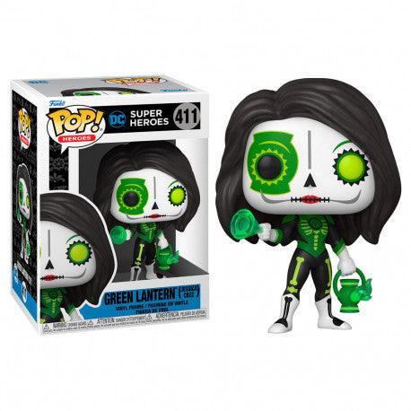 Funko Pop ! DC Super Heroes : Green Lantern (Jessica Cruz) (411) - 1UP